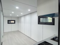 Cabine de bureau professionnelle préfabriquée mobile de type Apple, fournie directement par l'usine, pour usage commercial