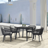Couture Jardin Diva ensembles de meubles en corde, canapé en corde, meubles de Patio extérieur, Table de Jardin et chaises