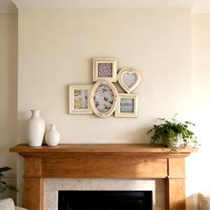 Cadre photo vintage <span class=keywords><strong>en</strong></span> résine blanche fait main, écologique, multi-tailles, avec ruban, pour <span class=keywords><strong>collage</strong></span>, cadeau de baby shower, tailles et couleurs personnalisées - Product Image 5