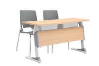 Ensemble de bureau pour étudiants Tables d'école simples Bureaux et chaise d'école contemporains Étagère pour étudiants Bureau et chaise