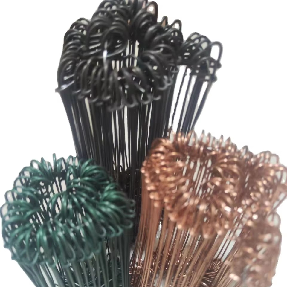 Design Galvanized Iron Double Loop Tie Wire for Bar Tie Binding for Metal Building Materials