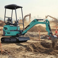 Mini-excavatrice compacte sur chenilles de 2 tonnes fabriquée en Chine, 2,5t, 1,5 tonne, avec moteur Kubota et brise-roche