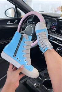 Nuovi Stivaletti alla Caviglia Moda Invernale, Scarpe Casual da Donna <span class=keywords><strong>in</strong></span> <span class=keywords><strong>Pelle</strong></span> <span class=keywords><strong>Nera</strong></span> con Tacco Basso e Lacci - Product Image 6