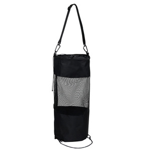 Sac de rangement en maille pour l'extérieur, tissu Oxford 600D bleu et noir, filet à déchets suspendu pour bateau et kayak - Product Image 4