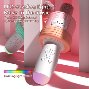 Micrófono Inalámbrico Portátil K7, Mini Karaoke con Altavoz, Cancelación de Ruido Cardioide, LED Dinámico, Regalo Escolar para Cantantes - Product Image 3
