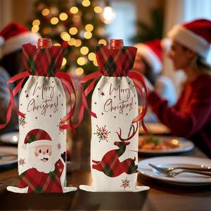 Decoración para Fiestas Navideñas, Artículos para el Hogar, Artículos para Fiestas Navideñas, Juego de Vino - Product Image 4