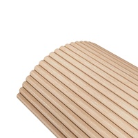 Panel Acústico Flexible de MDF con Chapa de Madera Sólida, Diseño Moderno Personalizado, Alta Frecuencia de Absorción de Sonido, para Dormitorio u Hotel