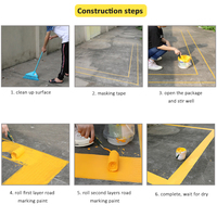Peinture de marquage routier blanche de 1 gallon pour utilisation sur le ciment, l'asphalte, le bois ou le métal