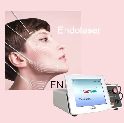 جهاز إندو ليزر 1470 نانومتر ديود لشفط الدهون والتنحيف والعمل على السيلوليت ليزر تنحيف الوجه كانيلا بصرية