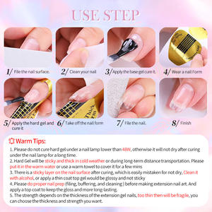 BORN PRETTY PRO Nouvelle Formule <span class=keywords><strong>Gel</strong></span> Dur Rose Nude pour Ongles, Sans Chaleur, Auto-Nivelant, Renforçateur de <span class=keywords><strong>Gel</strong></span>, Sans TPO pour Ongles - Product Image 6