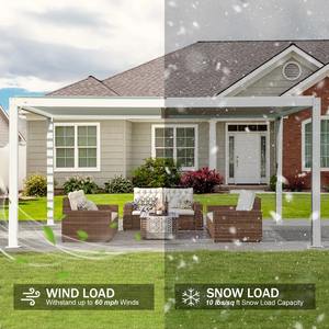 Vente en gros de gazebo de balcon personnalisé noir blanc cadre en alliage d'aluminium toit à persiennes réglable <span class=keywords><strong>piscine</strong></span> écologique coupe-vent étanche à la neige - Product Image 5