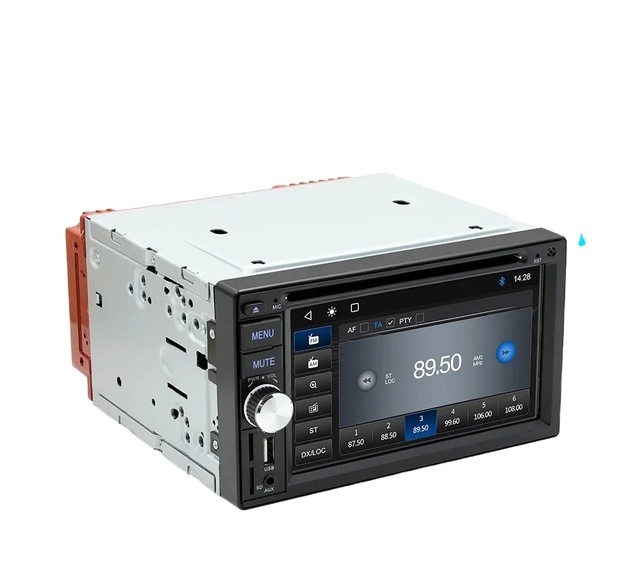 2Din 6.2" Universal Car MP5 Multimedia Player Disc CD DVD Auto Stereo Wired CarPlay Android Auto FM Radio USB Charger TF SD Card