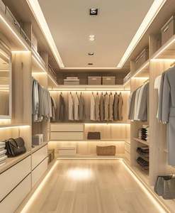 Meubles de chambre à coucher en MDF, design moderne en bois, armoires, placards, rangement pour vêtements, coiffeuse, armoire - Product Image 1