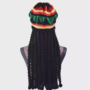 Chapeau <span class=keywords><strong>Rasta</strong></span> avec Dreadlocks Noir Perruque <span class=keywords><strong>Rasta</strong></span> avec Dreads Funny Hat - Product Image 2