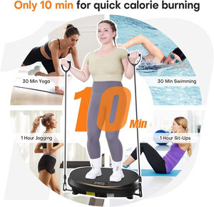 <span class=keywords><strong>Plateforme</strong></span> <span class=keywords><strong>vibrante</strong></span> électrique personnalisée en usine, 200W, pour fitness et exercices à domicile - Product Image 3