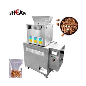 Machine d'emballage à trois têtes, 100g de <span class=keywords><strong>granulés</strong></span>, noix de cacahuètes, boule de chocolat, <span class=keywords><strong>litière</strong></span> pour <span class=keywords><strong>chat</strong></span>, grains de café, graines de légumes - Product Image 2