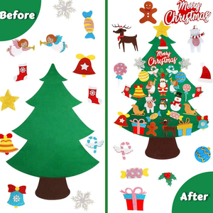 <span class=keywords><strong>Albero</strong></span> di <span class=keywords><strong>Natale</strong></span> in Feltro da <span class=keywords><strong>Parete</strong></span> per Bambini, <span class=keywords><strong>Albero</strong></span> di <span class=keywords><strong>Natale</strong></span> Montessori Fai-da-Te con Ganci e Anelli per Giocattoli dei Più Piccoli - Product Image 6