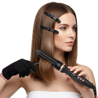 Pengeriting Rambut Elektrik PTC Portabel Berkualitas Tinggi Layar LCD 4 Pengaturan Suhu Ukuran Kecil untuk Salon Kecantikan Mudah Dibawa di Tas
