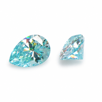 Moissanite en forme de goutte d'eau, 0,5-6 carats, bleu marine naturel, certifiée GRA, créée en laboratoire, vente en gros, en stock, prête à être montée, bijoux fins