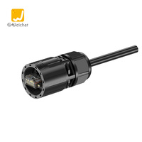 Prise RJ45 étanche IP67 en gros, câble réseau CAT5E, alliage de cuivre PBT, 1000V, ignifuge, montage sur panneau, OEM