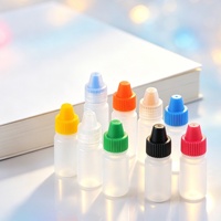 Flacons compte-gouttes en plastique de haute qualité de 3 ml et 4 ml, petits flacons compte-gouttes à presser pour le laboratoire