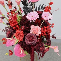 Arrangement floral de mariage, fleurs artificielles, centre de table de luxe pour la décoration de la cérémonie de mariage