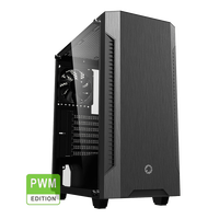 GAMEMAX-Fortress TG Mid Tower ATX Steel Desktop Gaming Computer Case with Fan Support 360 Water Cooling