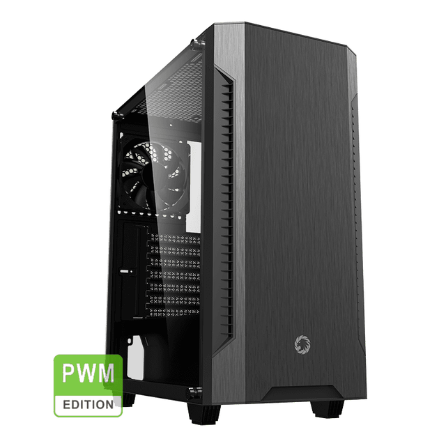 GAMEMAX-Fortress TG Mid Tower ATX Steel Desktop Gaming Computer Case with Fan Support 360 Water Cooling