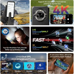 Téléphone robuste Blackview BL9000 Pro 5G 36 Go + 512 Go Android 14 Caméra thermique Antichoc Résistant à l'eau - Product Image 5