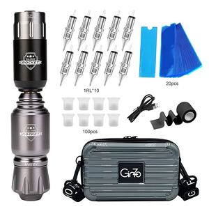 Machine à tatouer ensemble de stylos Kits de pratique pour débutants <span class=keywords><strong>sans</strong></span> <span class=keywords><strong>fil</strong></span> pochoir Kit complet complet fournitures de <span class=keywords><strong>pistolet</strong></span> <span class=keywords><strong>cartouche</strong></span> d'encre - Product Image 2