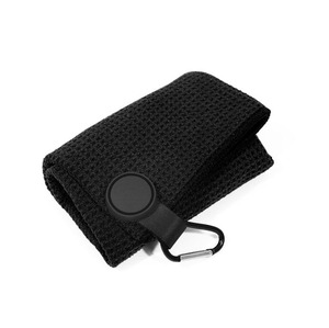 <span class=keywords><strong>Toalla</strong></span> de Golf de <span class=keywords><strong>Microfibra</strong></span> con Diseño de Waffle para Bolsa de Golf con Clip de Mosquetón para Eliminar Arena Rápidamente - Product Image 1