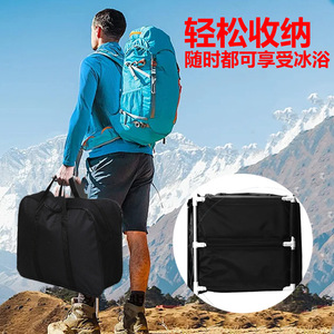 Folding Bathtub For Adults 115x57x55cm Portable Ice <b>Bath</b> Home Assembly Bathing Use - Product Image 4