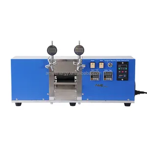 Équipement de pressage de calendrier de machine de presse de rouleau chaud pour l'électrode de laboratoire de batterie au lithium