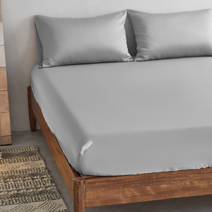 Nữ Hoàng Kích Thước Tre Giường Sheets Set 400 Chủ Đề Đếm Trắng Dâu Tằm Lụa Giống Như Phòng Ngủ Bộ Đồ Giường Set - Product Image 6