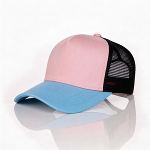 5-Panel 100% Polyester Foam Trucker Hat Sporty Graphic Embroidered Sublimation Cap Featuring <b>Leaf</b> Leopard - Product Image 1