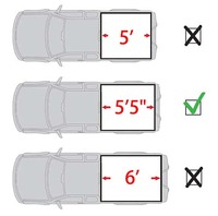 Accessoires de voiture de haute qualité couverture de lit de camionnette étanche OEM couverture de Tonneau à trois volets de Type souple pour Toyota Tundra 5.5ft