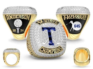 2026 Custom Rose Gold Plated Alloy Football Basketball Baseball Sports Usssa Championship <b>Rings</b> - Product Image 4