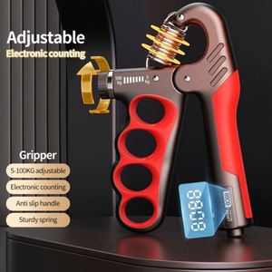 Entrenador de Fuerza de Agarre Portátil de Acero Inoxidable de 5-100 KG, Expansor de Muñeca con Resistencia Ajustable, Agarrador de Mano para Entrenamiento Físico en Gimnasio - Product Image 2
