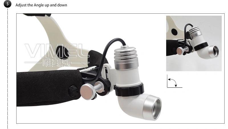 5X高輝度LEDライト外科手術歯科用ヘッドライト付き医療用拡大鏡外科用