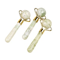 Bâton de massage facial portable en jade pour le rajeunissement de la peau, idéal pour les pattes d'oie et les rides du front
