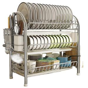kitchen rack multifunctional dish storage rack stainless steel drain rack kitchen storages