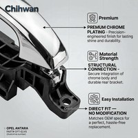 Nouvelle poignée de porte extérieure chromée pour Opel Antara 2006-2015 Avant/Arrière OEM 96468266 Pièces de rechange automobiles Garantie 1 an