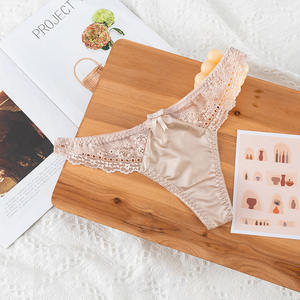 Culottes sexy en dentelle transparente 2024 pour femmes, taille basse, culottes creuses tentatrices, ODM, tricotées, hipster, quotidien, élasthanne/nylon - Product Image 5