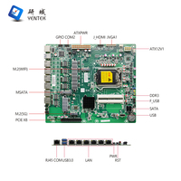 Carte mère industrielle Firewall Pfsense Intel LGA1155 B75 DDR3 SATA Single New 6 I226V LAN RJ45 HD VGA Win10/Linux