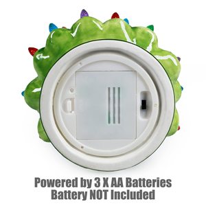 Resin Christmas <b>Tree</b> With Santa Claus Design Multicolored <b>Lights</b> Tabletop Indoor Decoration - Product Image 3