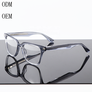 2024 thiết kế cổ điển Unisex Chống ánh sáng màu xanh khung quang kính Acetate kim cương máy tính đọc Kính mắt chặn - Product Image 1