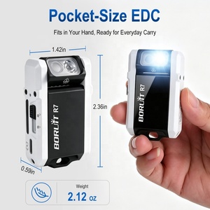<span class=keywords><strong>Linterna</strong></span> <span class=keywords><strong>BORUiT</strong></span> R7 de Fábrica, 800 Lúmenes, IP65 Impermeable, <span class=keywords><strong>Linterna</strong></span> EDC con Llavero y Múltiples Modos para Uso Diario, Camping y Actividades al Aire Libre - Product Image 4