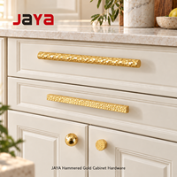 JAYA gaya Modern mewah emas kuningan klasik kuningan tembaga perangkat keras laci lemari tarik kenop kabinet dapur pegangan