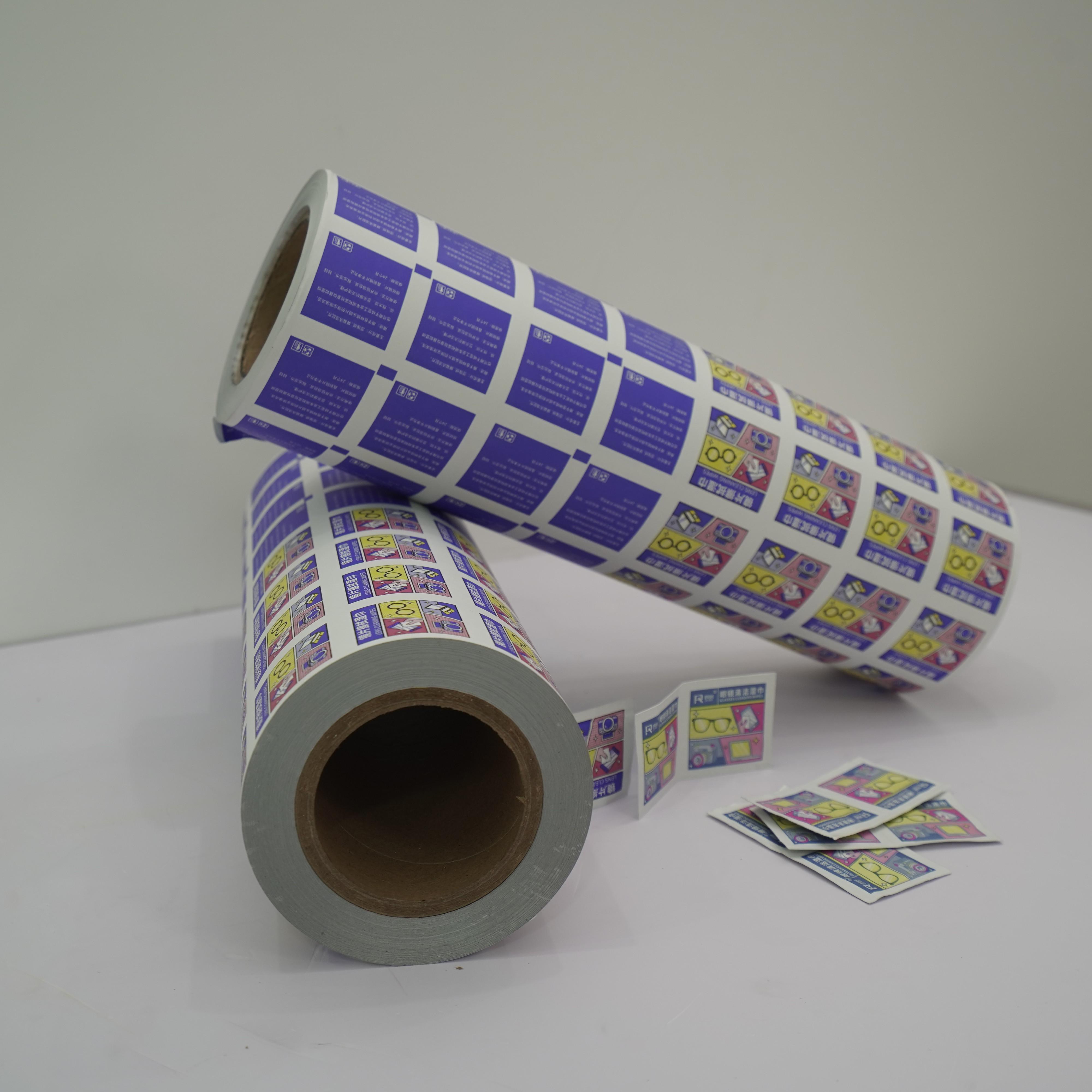 Customizable Printable Greaseproof PE Biodegradable Packaging Aluminum Foil Roll for Alcohol Wipes Durable Alcohol Resistant
