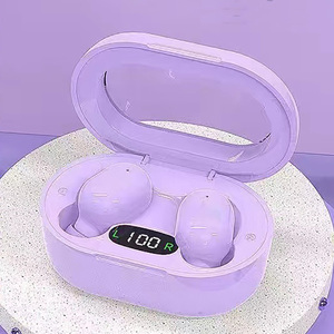Audífonos E8S TWS Bluetooth Estéreo Inalámbricos Verdaderos con Pantalla Digital, Audífonos Deportivos Intrauditivos Resistentes al Agua Transparentes - Product Image 1